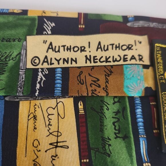 Alynn Neckwear "Author! Author! Silk Tie - Picture 7 of 9